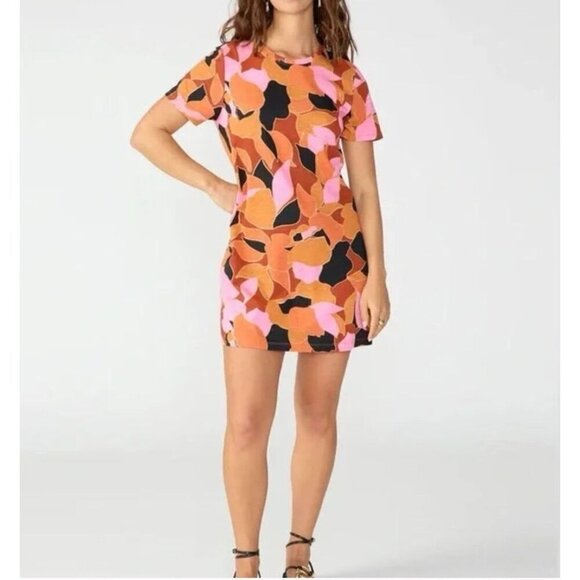 Sanctuary Dresses & Skirts - Sanctuary Womens Reveal Cut-Out Mini Comfy T-Shirt Dress Size Medium